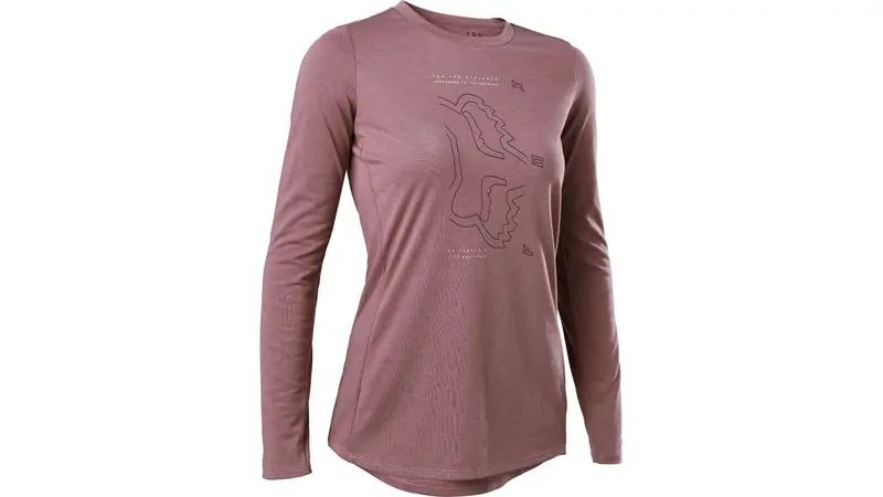 Fox Women'S Ranger Dr Long-Sleeve Mountain Bike Jersey 1