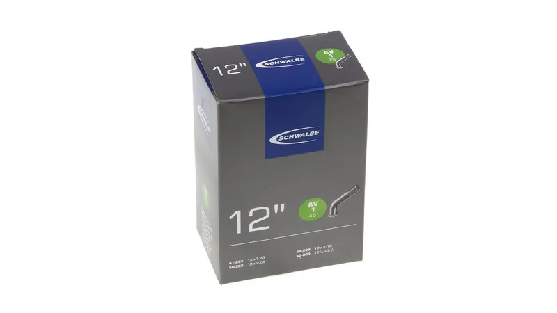 Schwalbe Av1 Presta Valve Inner Tube – 12-Inch, 45° Angle 1