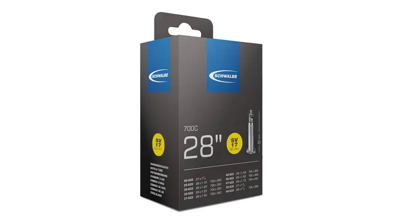 Schwalbe Sv17 Inner Tube – 28 Inch, 50Mm Valve 1