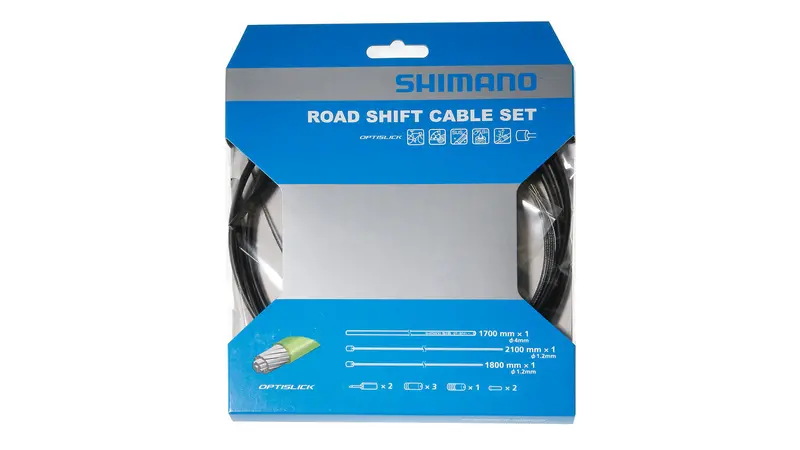 Shimano Optislick Road Shift Cable Kit – Stainless Steel Housing & Cables 1