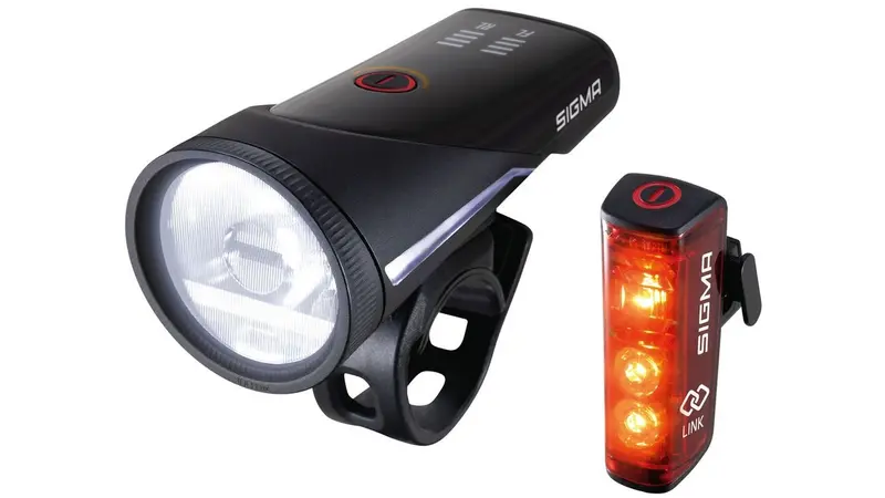 Sigma Aura 100 Front Light + Blaze Link Rear Light Kit 1