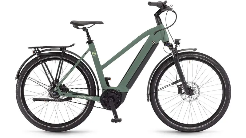 Winora Sinus R8F Electric City Bike – Trapez Frame 1