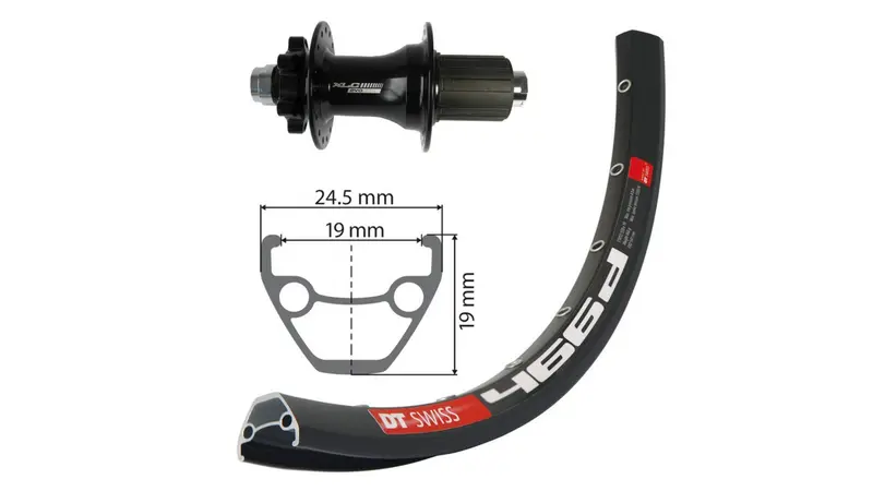Xlc/Dt 466D 27.5-Inch Rear Wheel With Disc Brake Compatibility 1