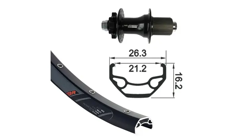 Xlc Rw-A17 27.5-Inch Rear Wheel With Aluminum Rim 1