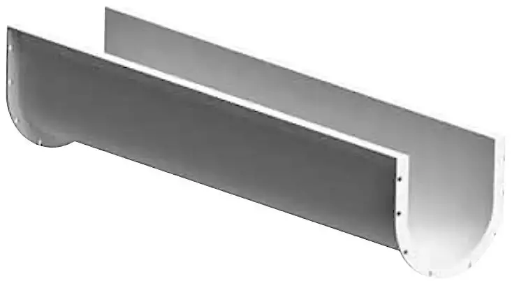 9-Inch Angle Screw Conveyor Trough – 10-Foot Length, Model 305-1760 1