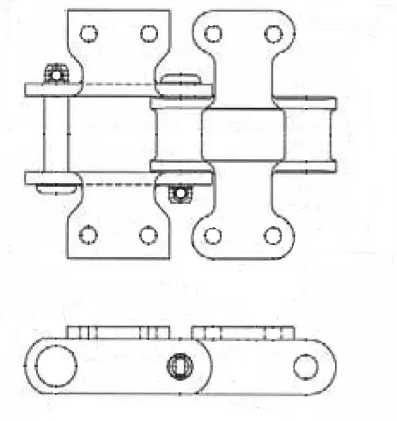 C111 K2 Attachment Link – Ansi-Compatible Conveyor Chain Accessory 1