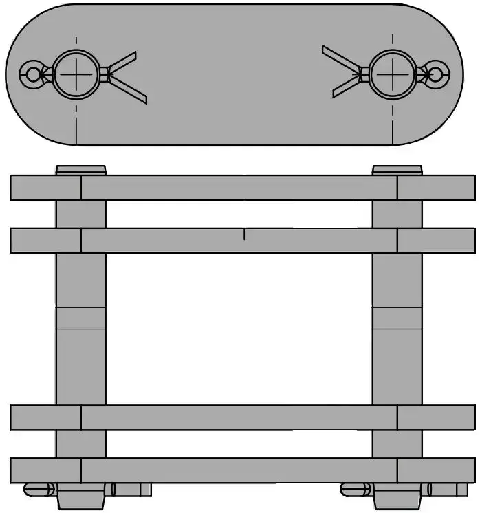 C2050Dc Double-Capacity Roller Chain Master Link – Heavy-Duty 1