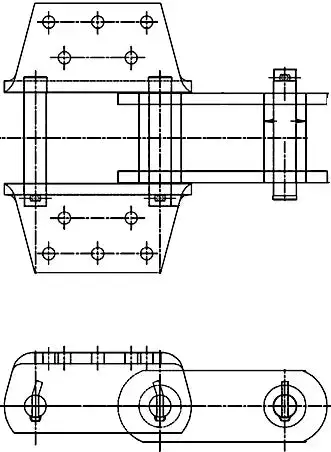 El864Hsp Bucket Elevator Chain – High-Strength, Heat-Treated Link Design 1