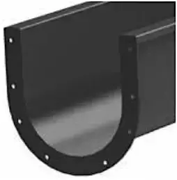 Heavy-Trough Nu-Weld End Flange – 10-Inch Screw Conveyor Fit 1