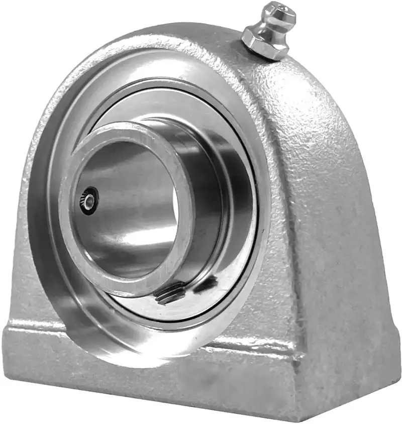 Sucspam202 Stainless Steel Pillow Block – 15 Mm Bore, Tapped Base For Easy Surface Mounting 1