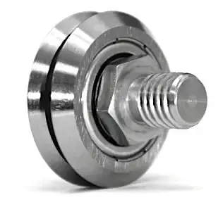 Swac0Ss300 Concentric Studded V-Guide Bearing – Through-Hole Mounting Style 1