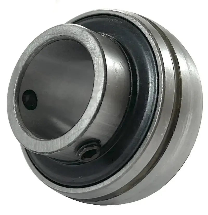 Uc214-44 Insert Bearing – 2-3/4" (70 Mm) Shaft Diameter, Cast Iron Housing With Set Screw Locking 1